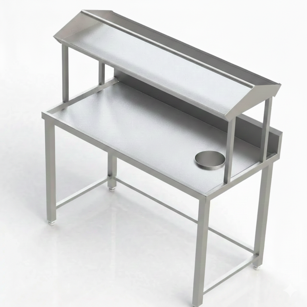 Dishlanding Table with Garbage Chute